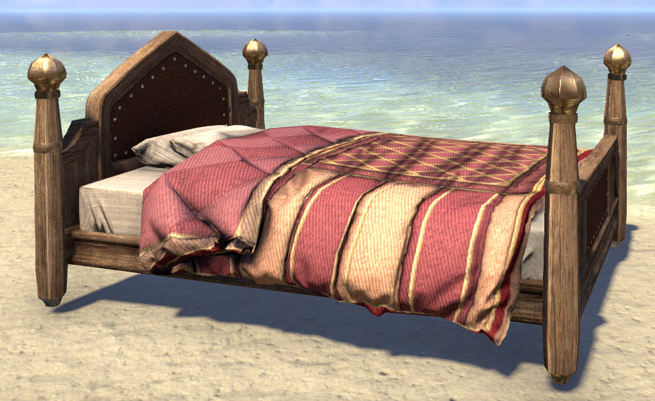 ESO Fashion Redguard Bed, Full Arched (Elder Scrolls Online)