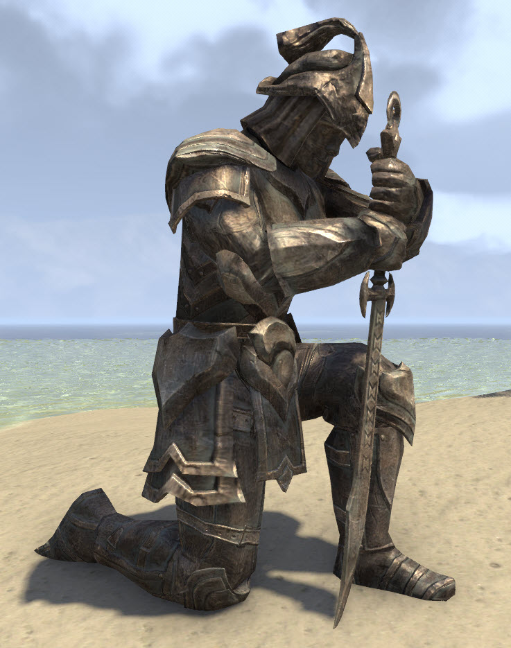 ESO Fashion Kneeling Ansei Statue (Elder Scrolls Online)