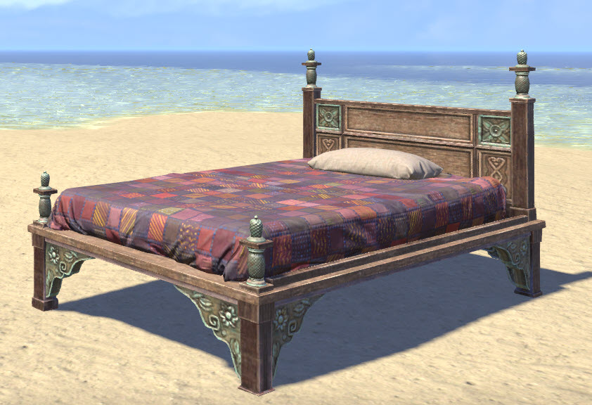 ESO Fashion Elsweyr Bed, Quilted Single (Elder Scrolls Online)