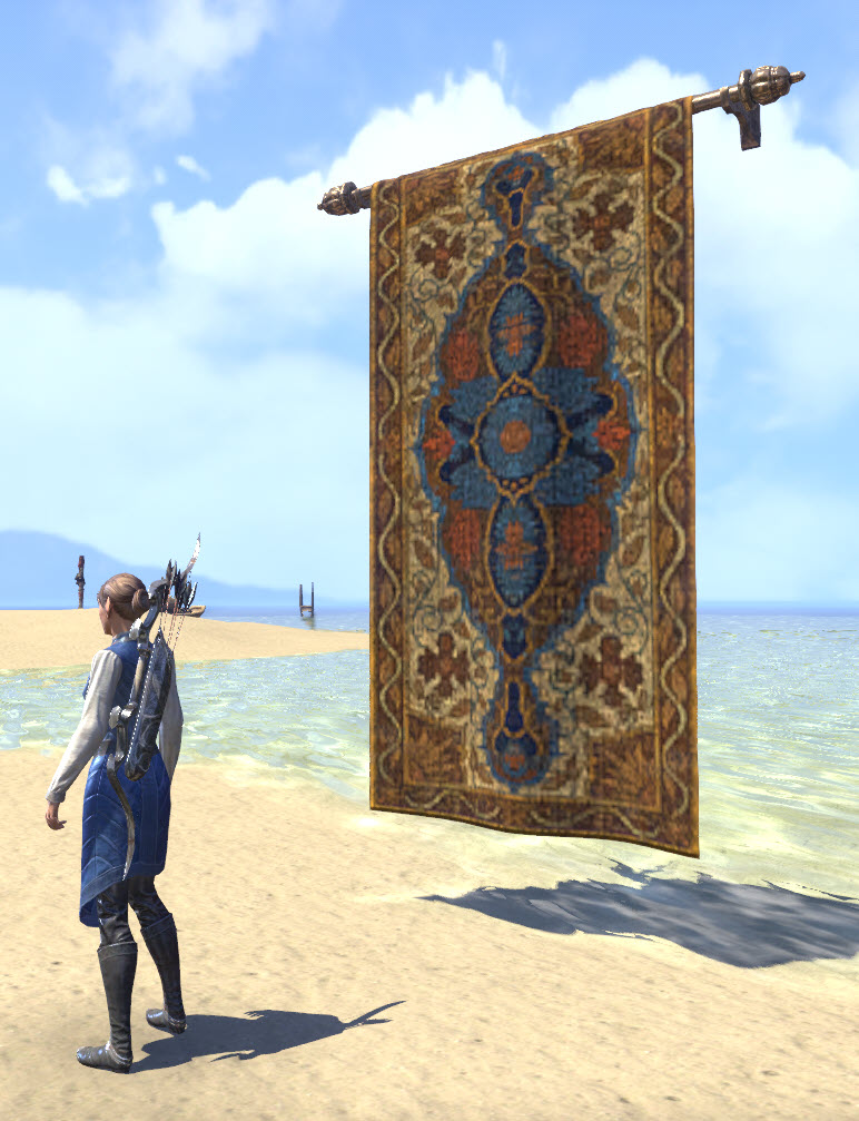 ESO Fashion Elsweyr Tapestry, Amber Vines (Elder Scrolls Online)