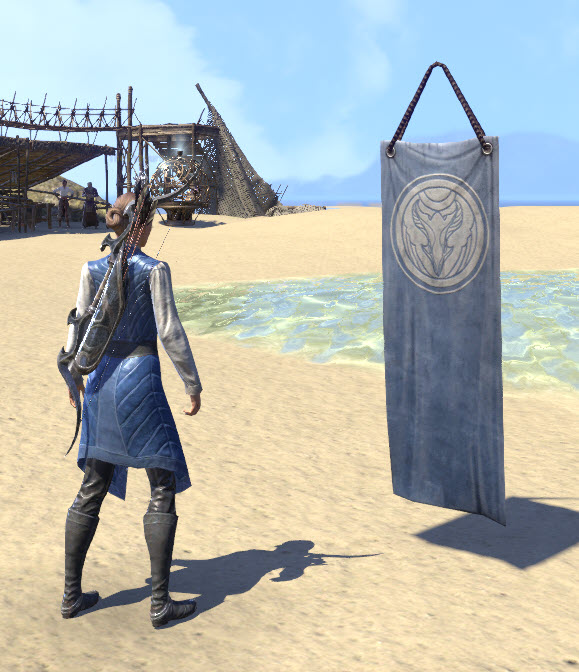ESO Fashion Hakoshae Banner, Blue (Elder Scrolls Online)