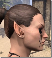Black Bleeding Right Eye - Female Side Black Bleeding Right Eye - Female Side