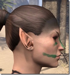 Black Forehead, Green Strokes - Female Side Black Forehead, Green Strokes - Female Side