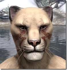 Bloody Zigzag Cheeks - Male Front Bloody Zigzag Cheeks - Male Front