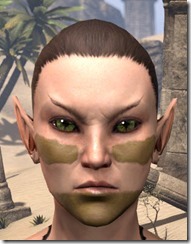 Brown Cheek and Chin Bars - Female front Brown Cheek and Chin Bars - Female front