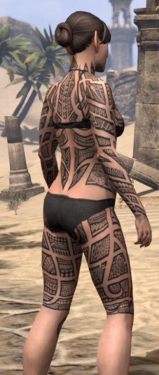 ESO Fashion Stippled Tattoo Swirls (Elder Scrolls Online)