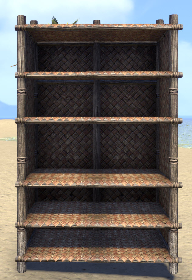 eso fashion argonian bookcase, sturdy