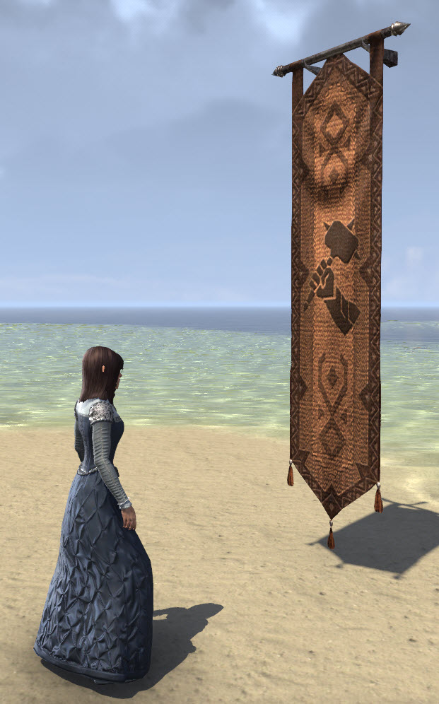 ESO Fashion Orcish Banner, Hammer Fist (Elder Scrolls Online)