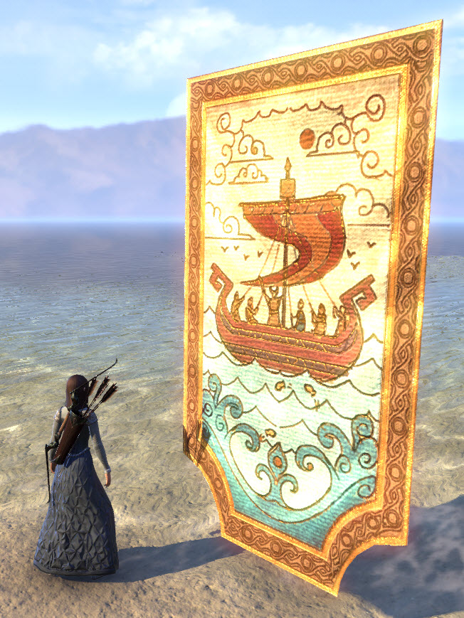 ESO Fashion Nord Tapestry, Ship (Elder Scrolls Online)