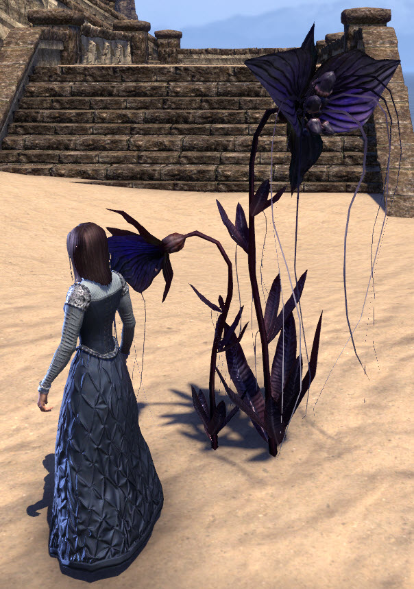ESO Fashion Flowers, Double Purple Bat Bloom (Elder Scrolls Online)