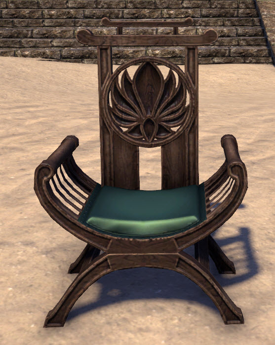 Eso Fashion Hlaalu Armchair Mossy Cushion Hlaalu Armchair Mossy Cushion
