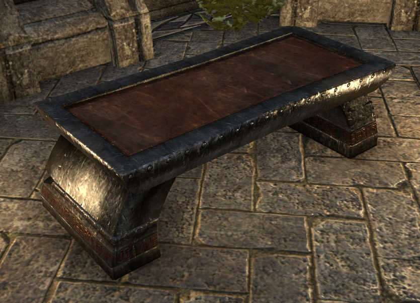 eso fashion high elf bench, curved elder scrolls online