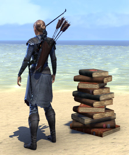 ESO Fashion | Daedric Books, Piled (Elder Scrolls Online)