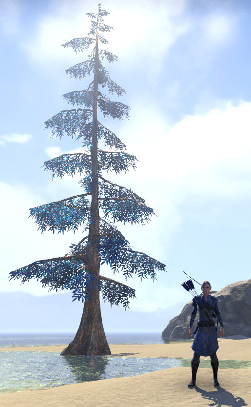 ESO Fashion Fabricant Tree, Tall Cobalt Spruce (Elder Scrolls Online)
