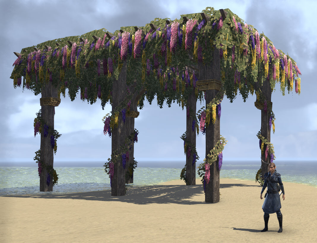 ESO Fashion Pergola, Festive Flowers (Elder Scrolls Online)