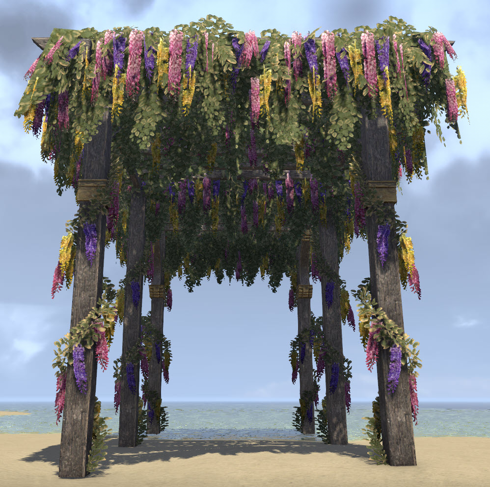 ESO Fashion Pergola, Festive Flowers (Elder Scrolls Online)