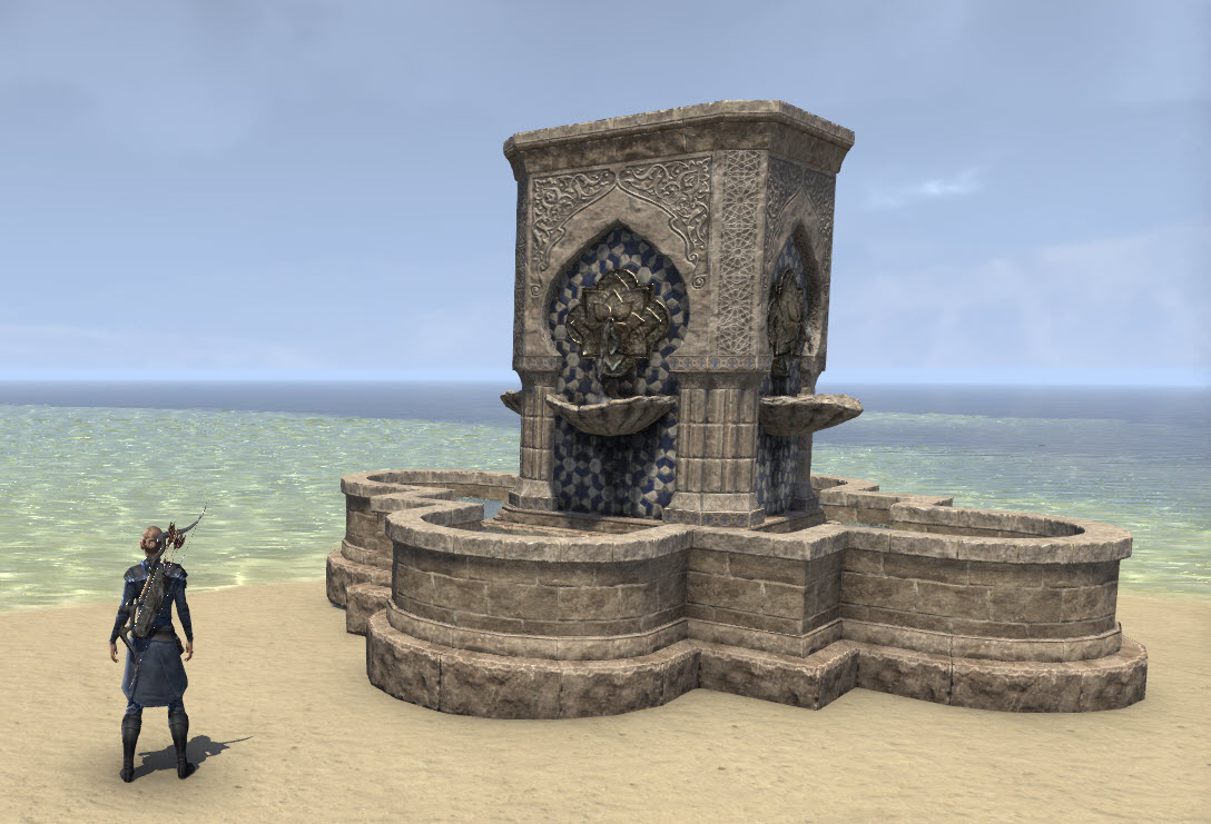 ESO Fashion Redguard Fountain, Pillar (Elder Scrolls Online)