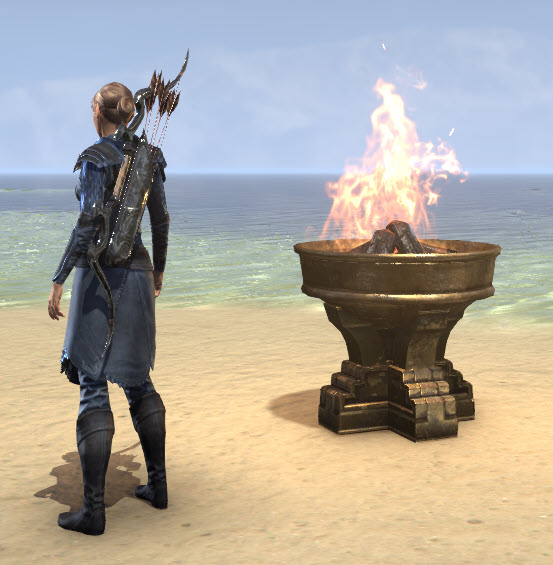 ESO Fashion | Ritual Brazier, Gilded (Elder Scrolls Online)
