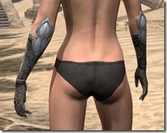 High Elf Steel Gauntlets - Female Rear