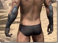 High Elf Steel Gauntlets - Male Rear