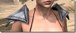 High Elf Steel Pauldrons - Female Front