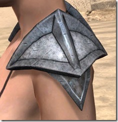 High Elf Steel Pauldrons - Female Side