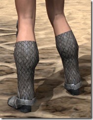 High Elf Steel Sabatons - Female Rear