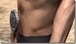 Minotaur Homespun Sash - Male Side