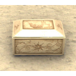 Scrimshaw Jewelry Box, Floral