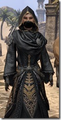 Black Hand Robe Female Close Front