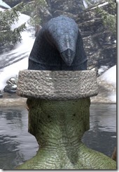 New Life Monk's Cap - Argonian Rear
