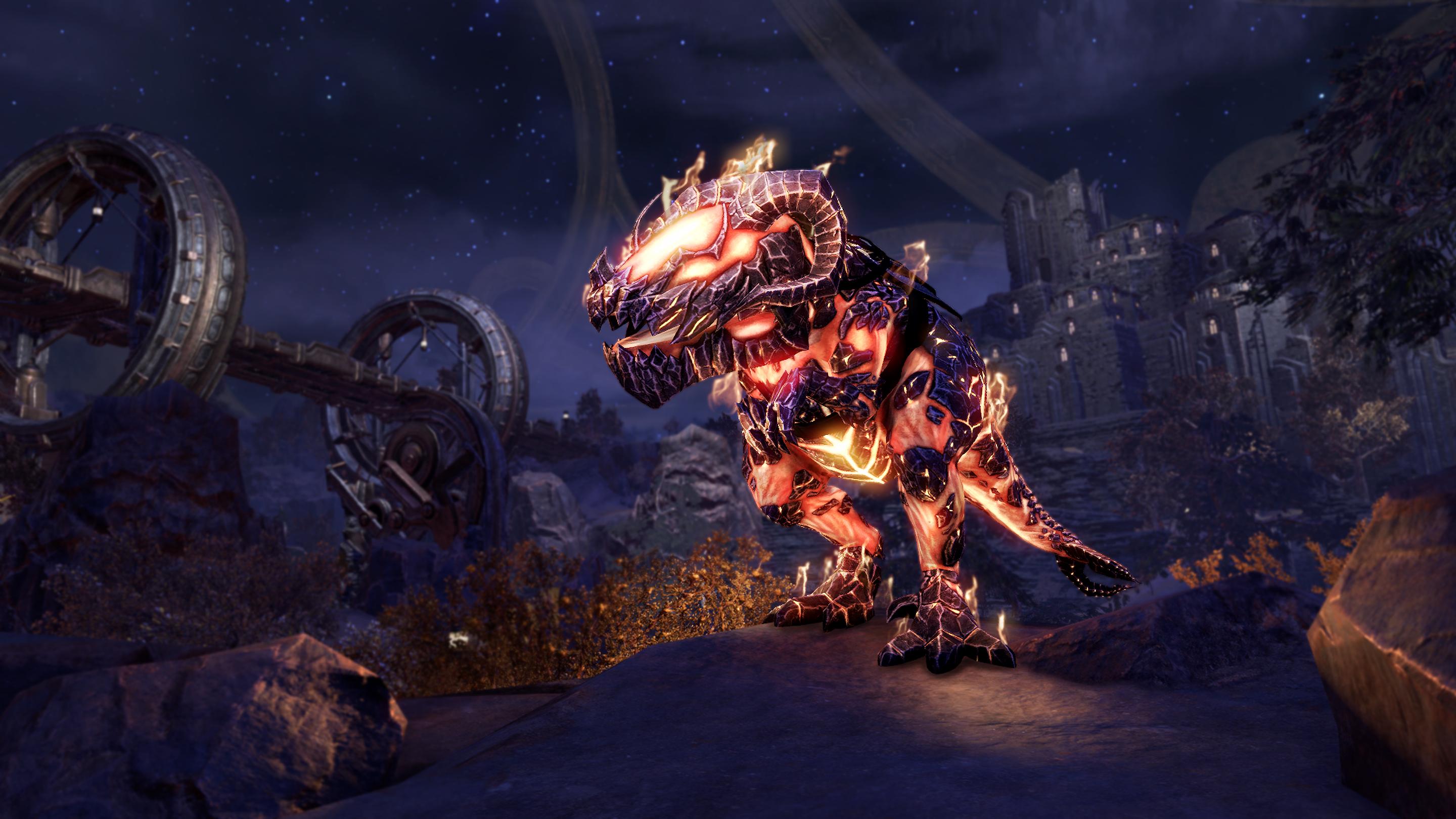 Eso Fashion Flame Atronach Crown Crates Elder Scrolls.