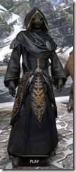 Black Hand Robe Argonian Male Front