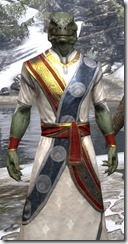 New Moons Cross-Sash Robe - Argonian Male Close Front