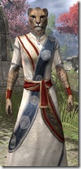 New Moons Cross-Sash Robe - Khajiit Female Close Front