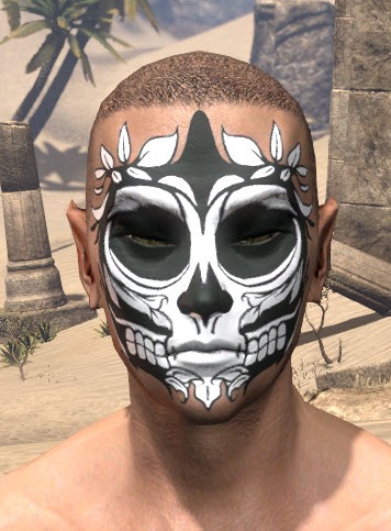 ESO Fashion | Verdant Skull Face Tattoo (Elder Scrolls Online)