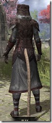 Worm Cult - Khajiit Female Robe Rear