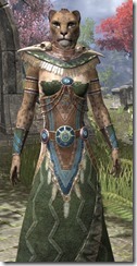 Xanmeer Doyen's Worship Robe - Khajiit Female Close Front