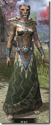 Xanmeer Doyen's Worship Robe - Khajiit Female Front