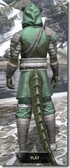 Minotaur Homespun - Argonian Male Robe Rear