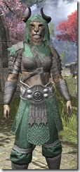 Minotaur Homespun - Khajiit Female Robe Close Front