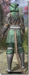 Minotaur Homespun - Khajiit Female Robe Rear