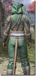 Minotaur Homespun - Khajiit Female Shirt Close Rear