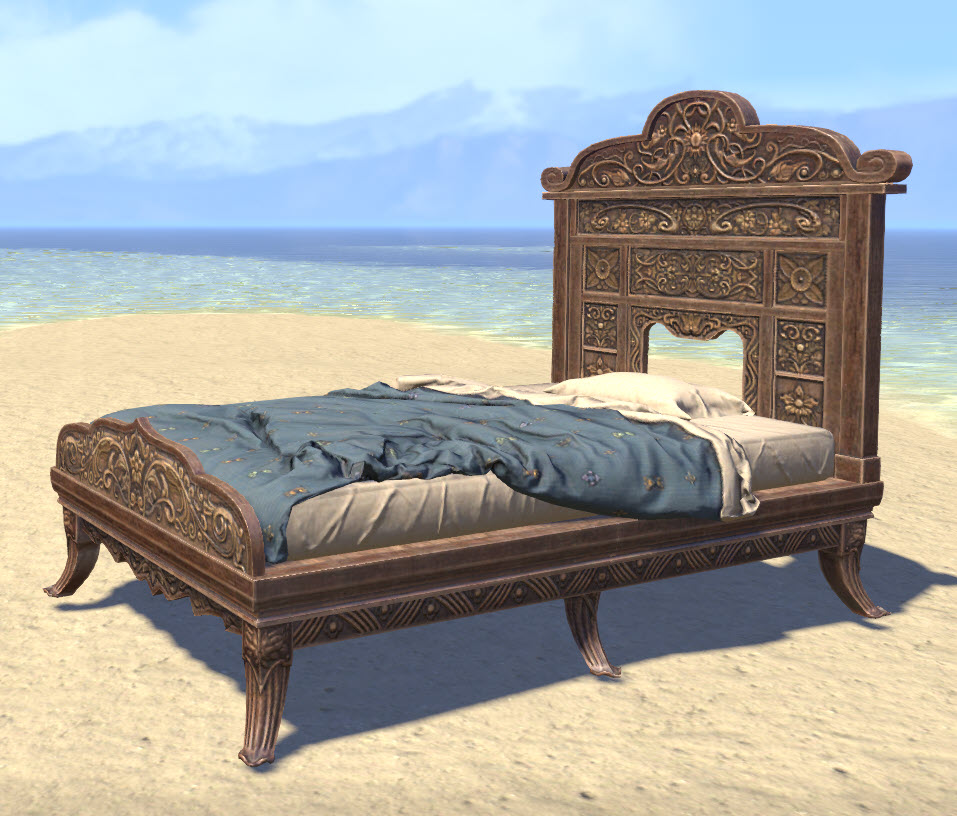ESO Fashion Elsweyr Bed, Rumpled Elegant Single (Elder Scrolls Online)