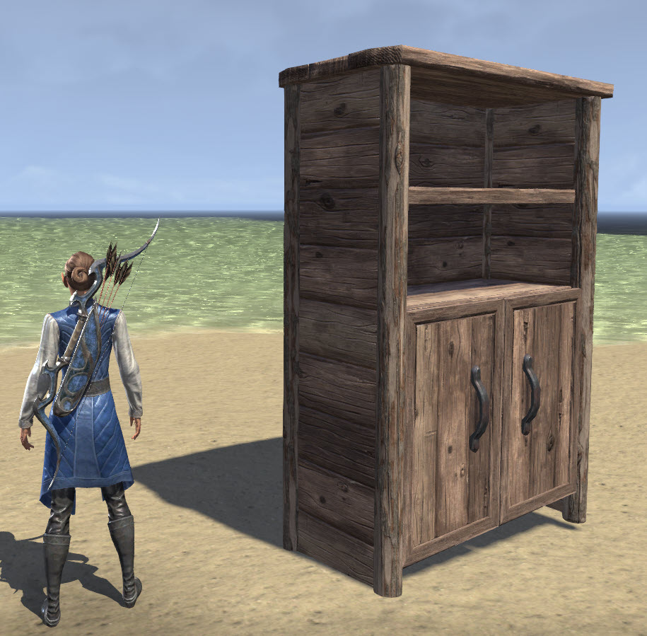 ESO Fashion Solitude Bookcase, Rustic (Elder Scrolls Online)