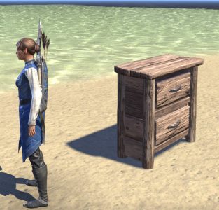 ESO Fashion Solitude Nightstand, Drawers (Elder Scrolls 