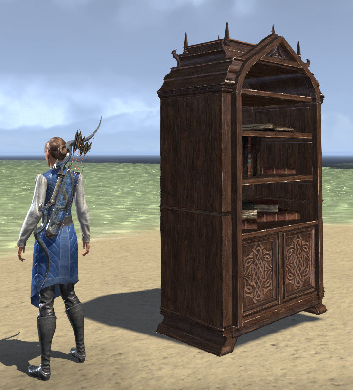 ESO Fashion Vampiric Bookcase, Arched Filled (Elder Scrolls Online)