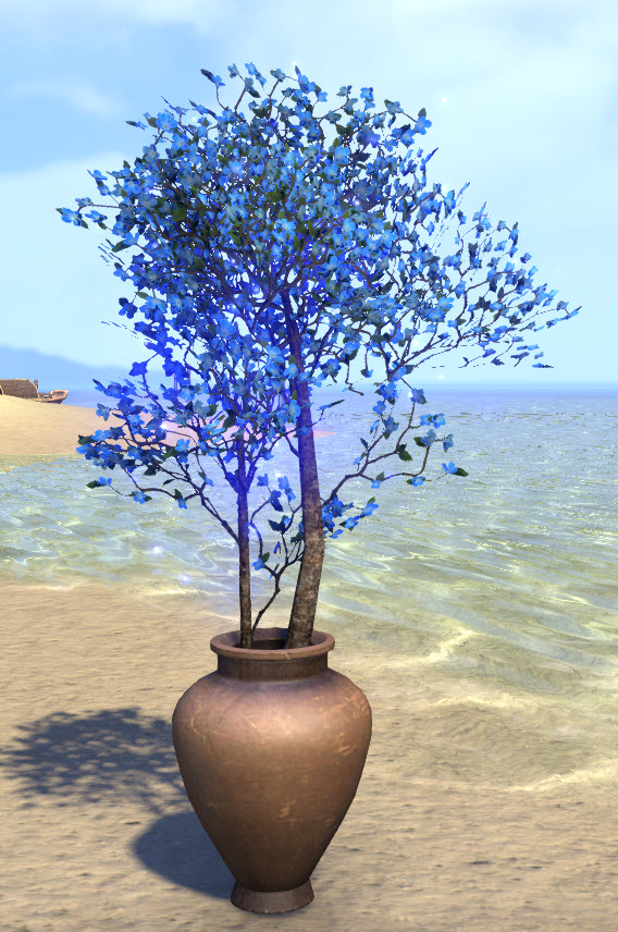 ESO Fashion Potted Trees, Stonelore Dogwood (Elder Scrolls Online)