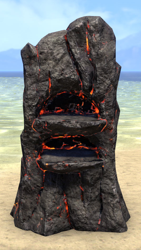 ESO Fashion Firesong Bookcase, Short Lava (Elder Scrolls Online)
