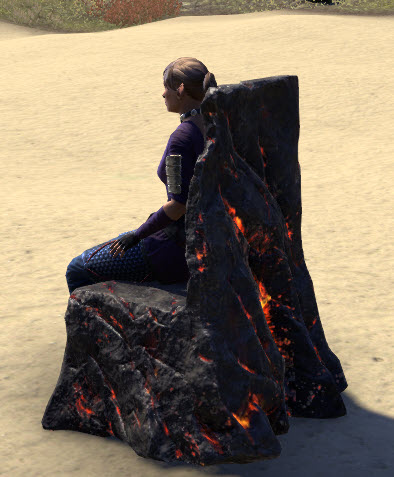 ESO Fashion | Firesong Chair, Lava (Elder Scrolls Online)